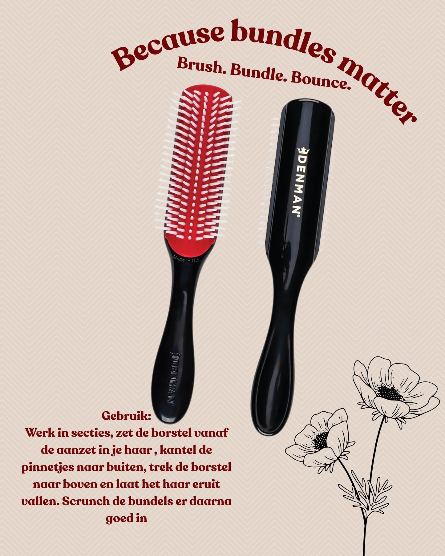 Denman Brush D3 – 7 Row