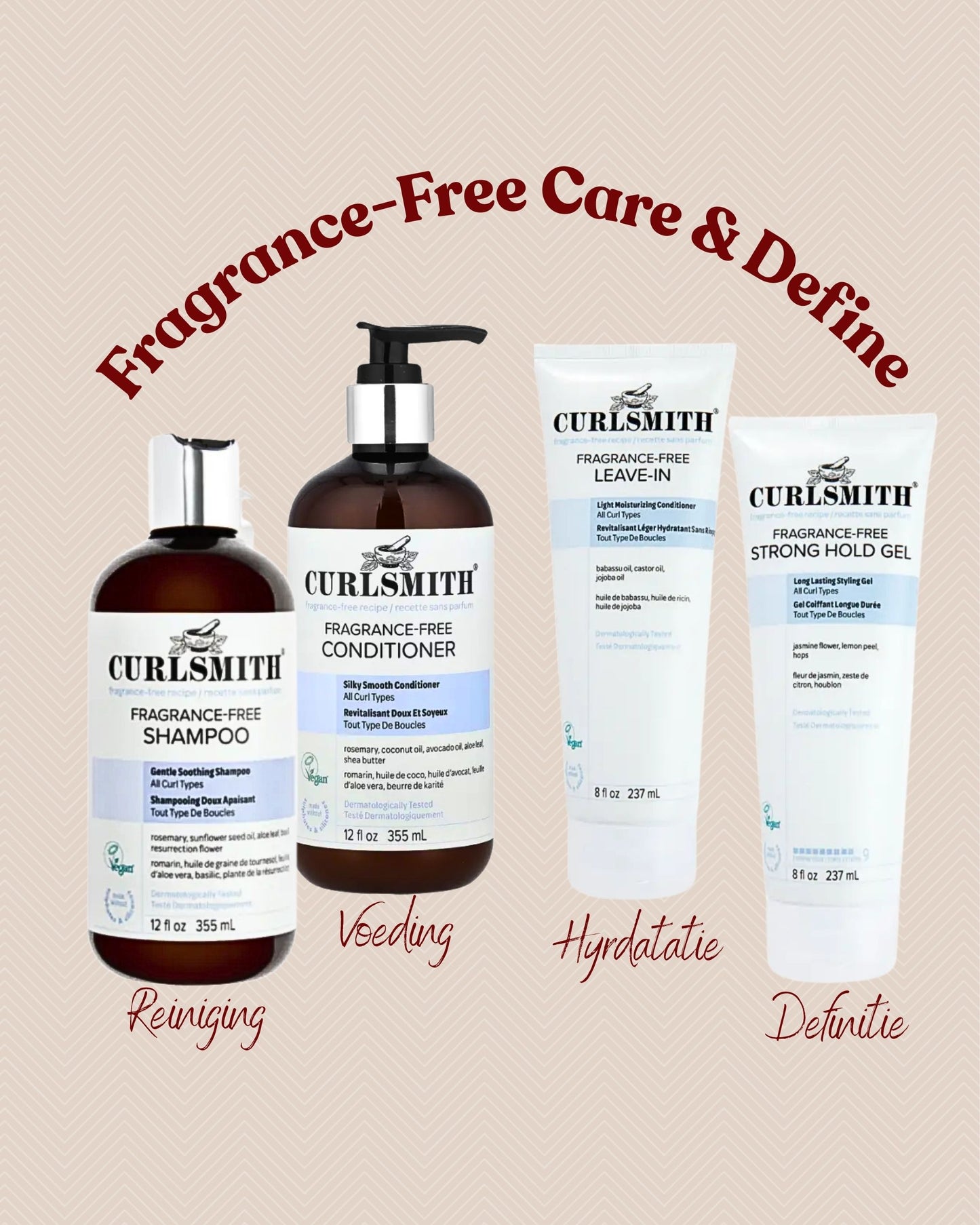 Krullenpakket 2 – Fragrance-Free Care & Define