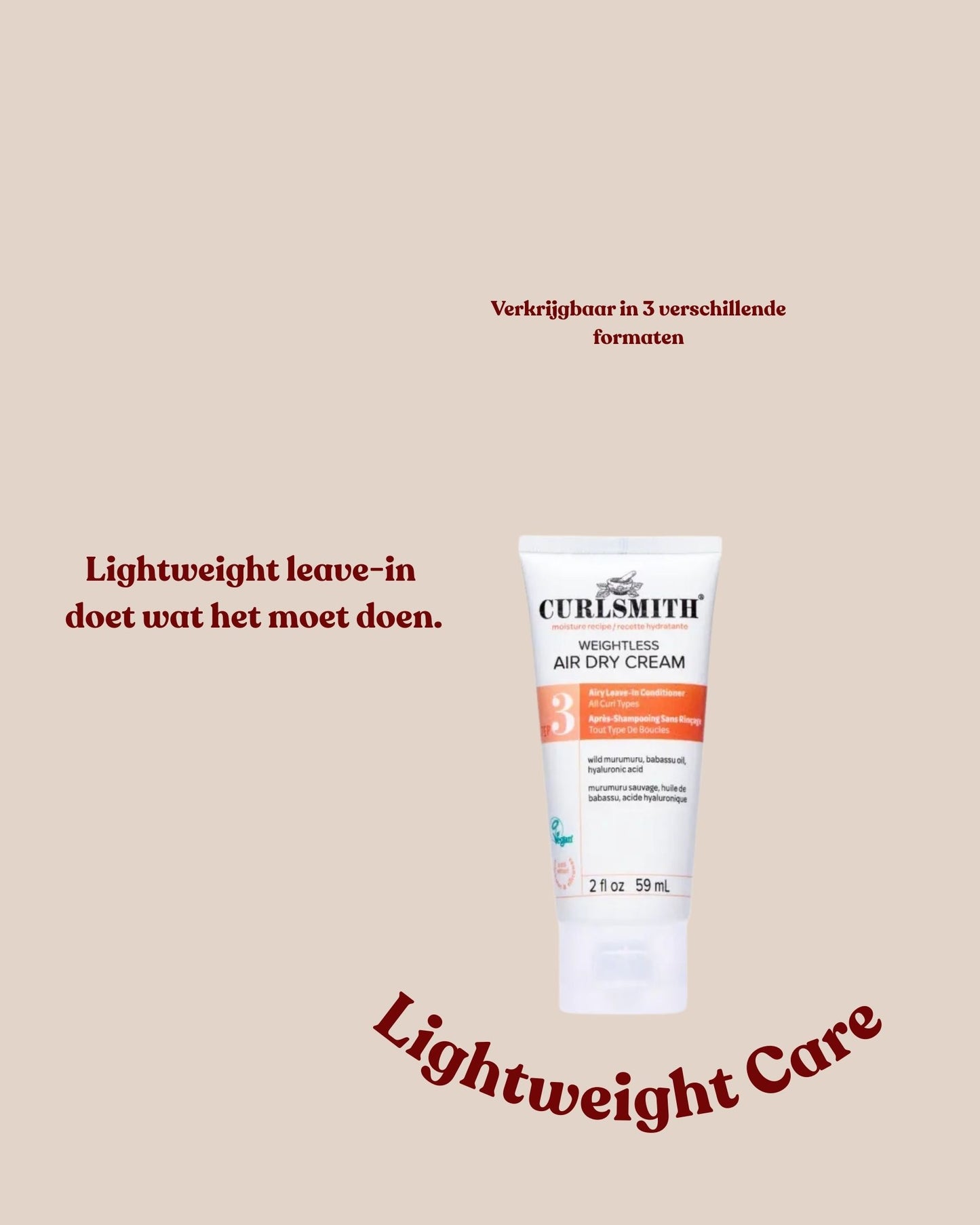 CURLSMITH - WEIGHTLESS AIR DRY CREAM