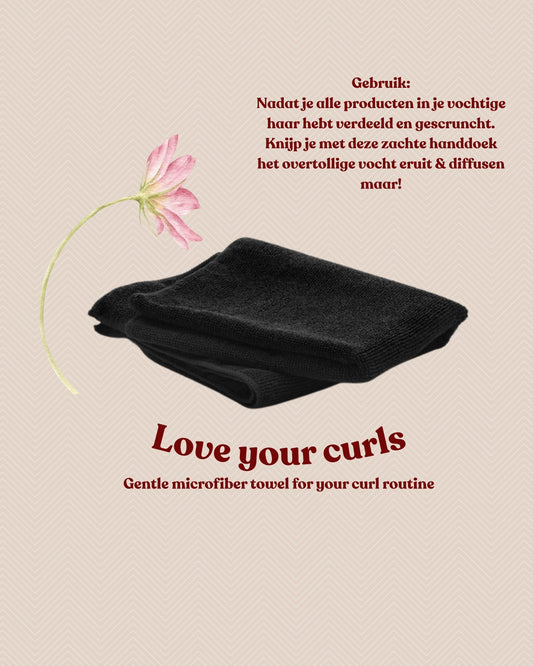 Microfiber Handdoek – 50 × 90 cm (Zwart)