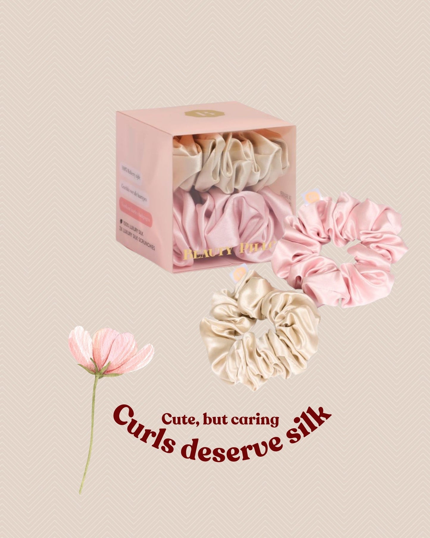 Beauty Pillow Luxury Silk Scrunchies